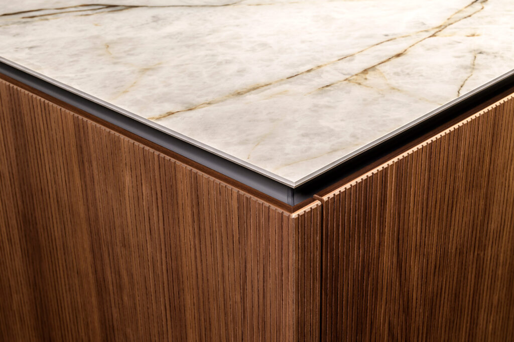 houten Häcker Systemat keuken keramiek werkblad