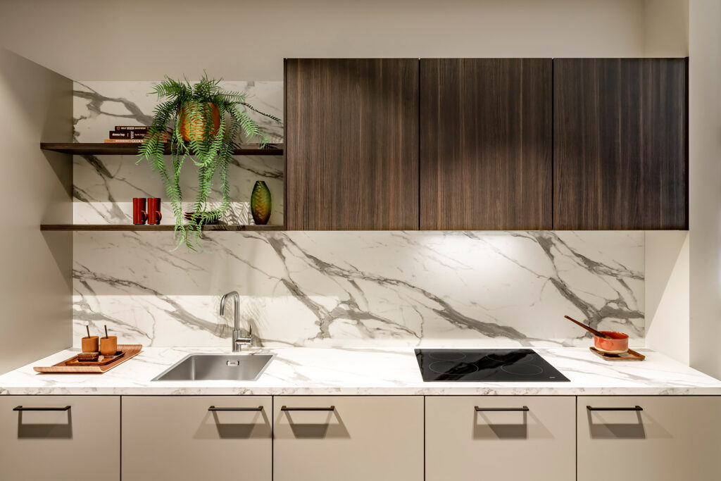 SieMatic Pure grijs en houtlook