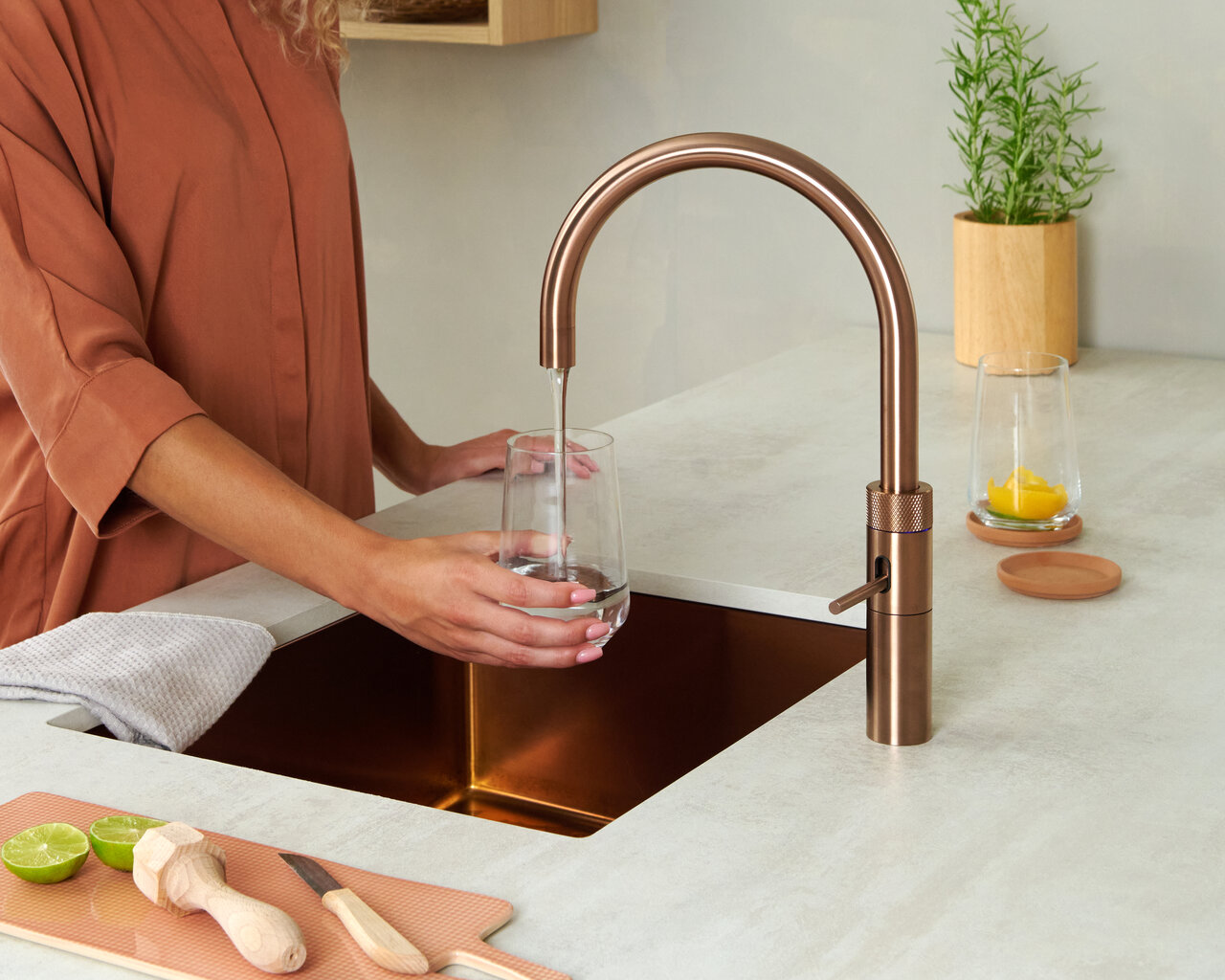 Quooker Gun Metal en Rosé Koper