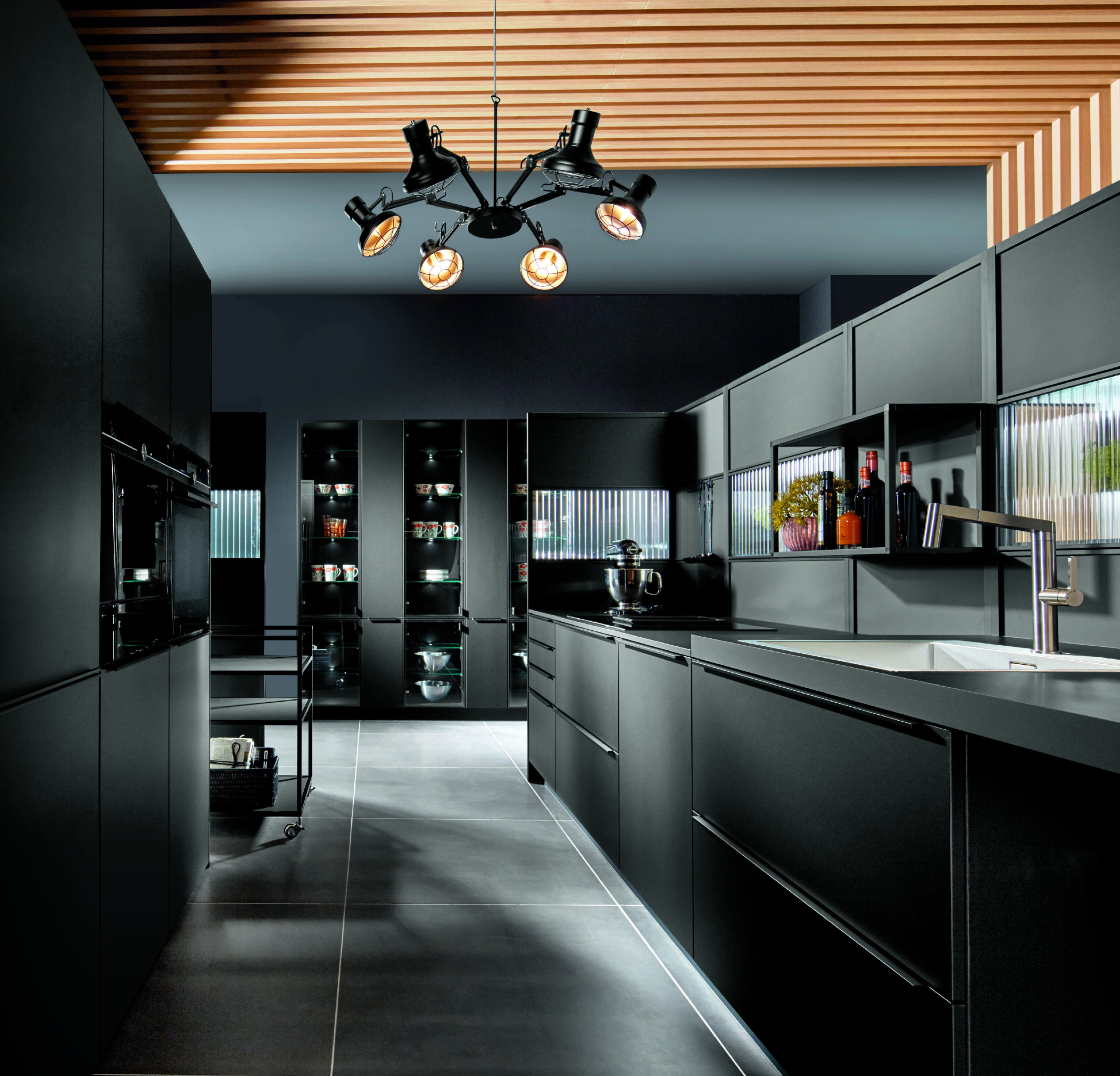 Pronorm leefkeuken zwart